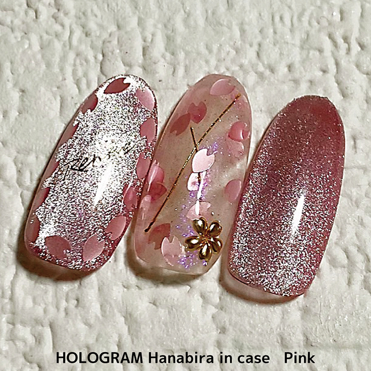 KiraNail HOLOGRAM さくら花びら ケース入 ピンク