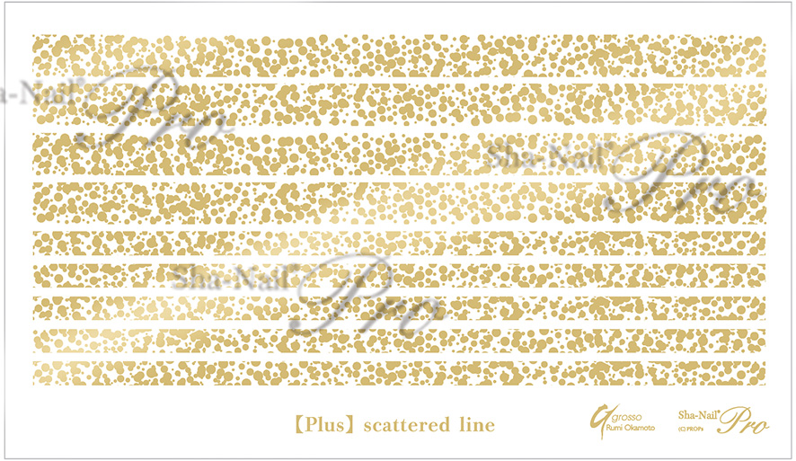 取扱終了 Sha-Nail Plus RUMI-PSC01 scattered line-matte Gold-/スカッタードライン マットゴールド