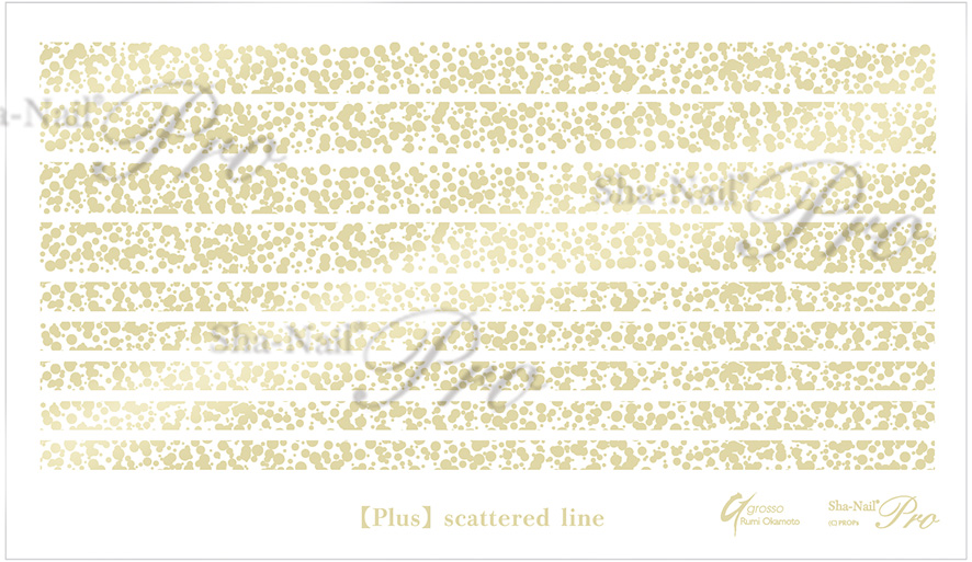 取扱終了 Sha-Nail Plus RUMI-PSC02 scattered line-Champagne Gold-/スカッタードライン シャンパンゴールド