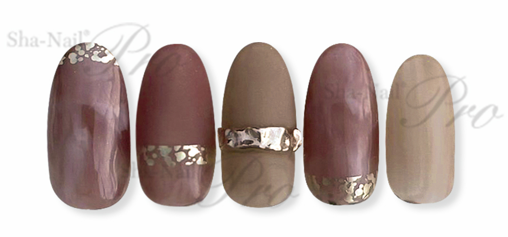 取扱終了 Sha-Nail Plus RUMI-PSC02 scattered line-Champagne Gold-/スカッタードライン シャンパンゴールド