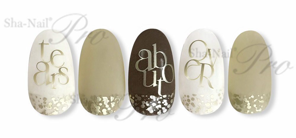 取扱終了 Sha-Nail Plus RUMI-PSC02 scattered line-Champagne Gold-/スカッタードライン シャンパンゴールド