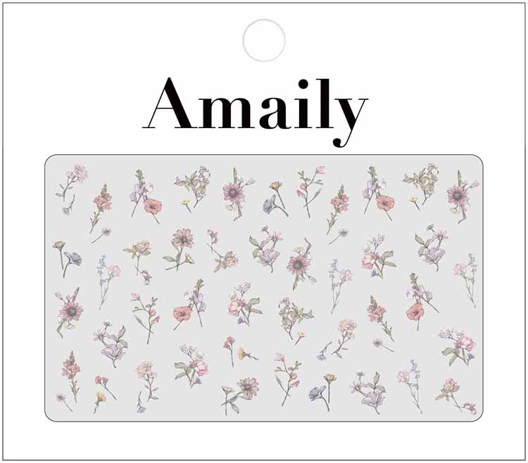 取扱終了 Amaily ネイルシール No.1-41 フラワーガーデン4