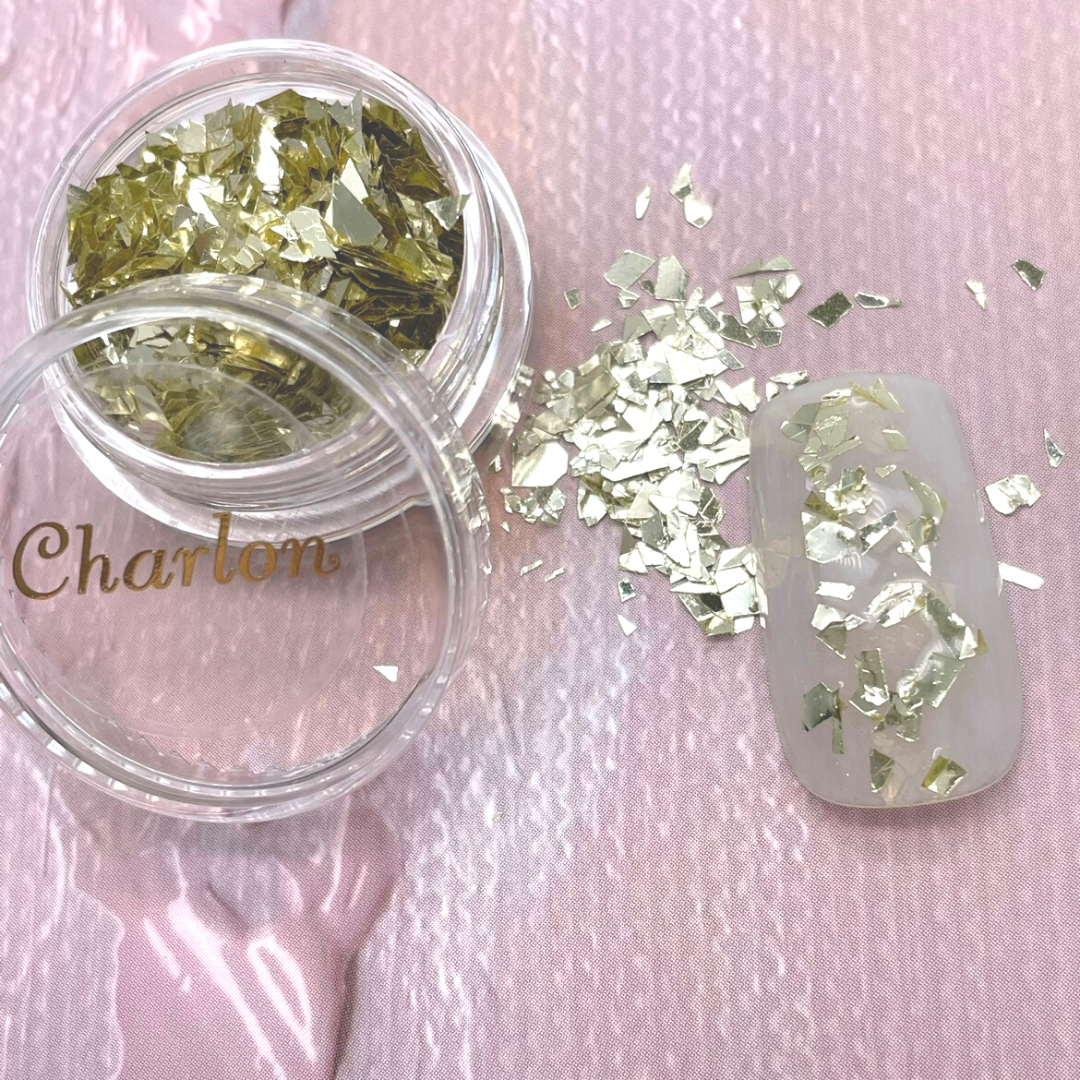 Charlon ミラーホロ ライトゴールド乱切り