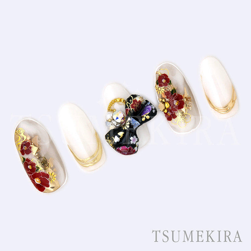 取扱終了 TSUMEKIRA 高木政志 プロデュース 乙女花 gold SG-TAK-002 (ジェル専用)