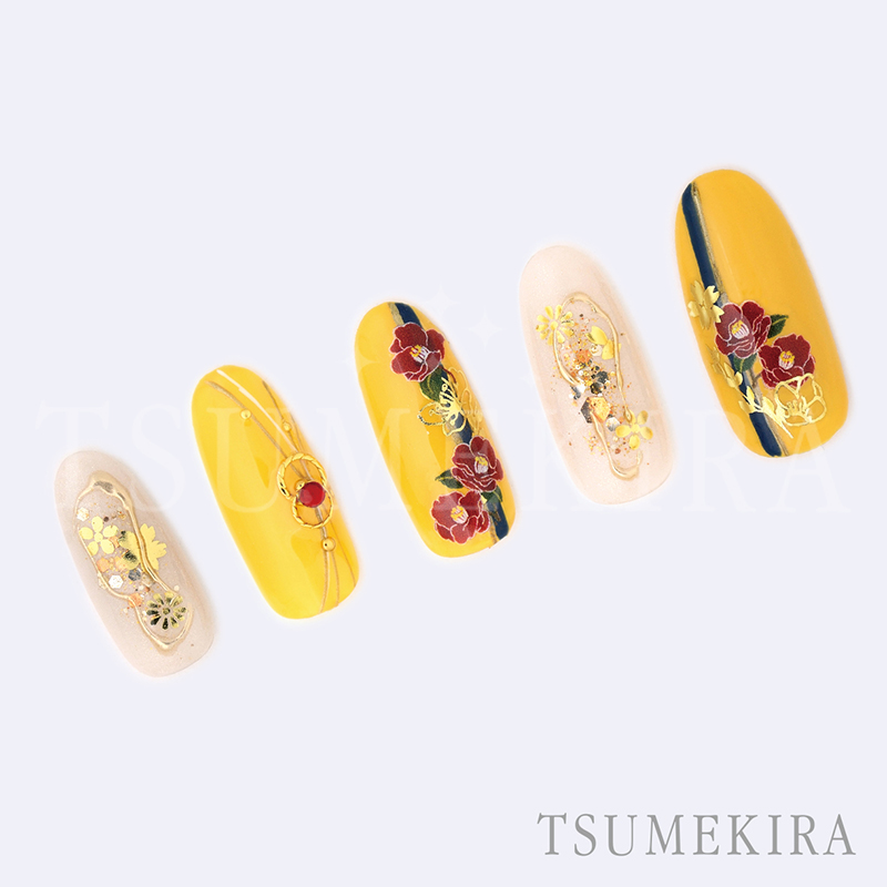 取扱終了 TSUMEKIRA 高木政志 プロデュース 乙女花 gold SG-TAK-002 (ジェル専用)