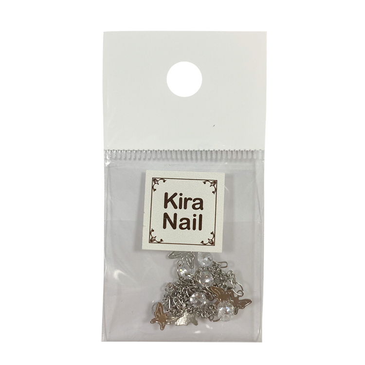 生産終了 KiraNail バタフライ&Vストーンチェーン