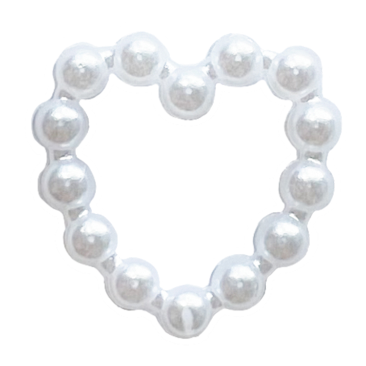 KiraNail パールラインハート ホワイト 10個入