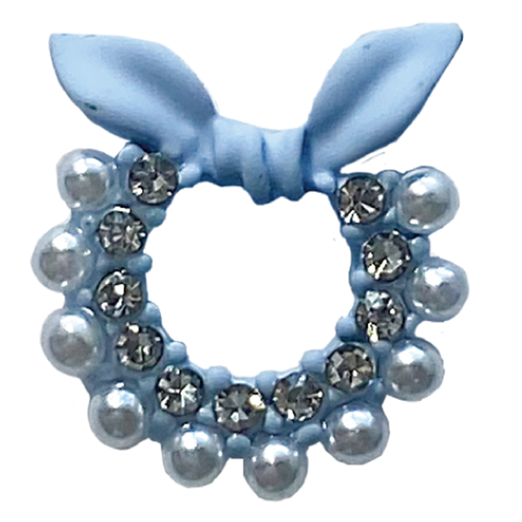 KiraNail シュシュリボン ブルー 2個入