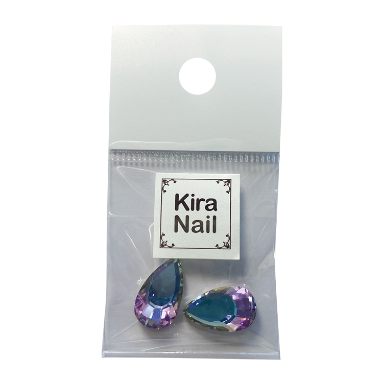 KiraNail グロスドロップストーン パープルオーロラ 2個入