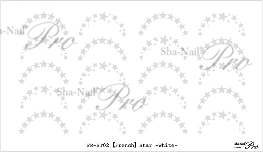 取扱終了 Sha-Nail Plus FR-ST02 French Star -White- / フレンチ スター -ホワイト-