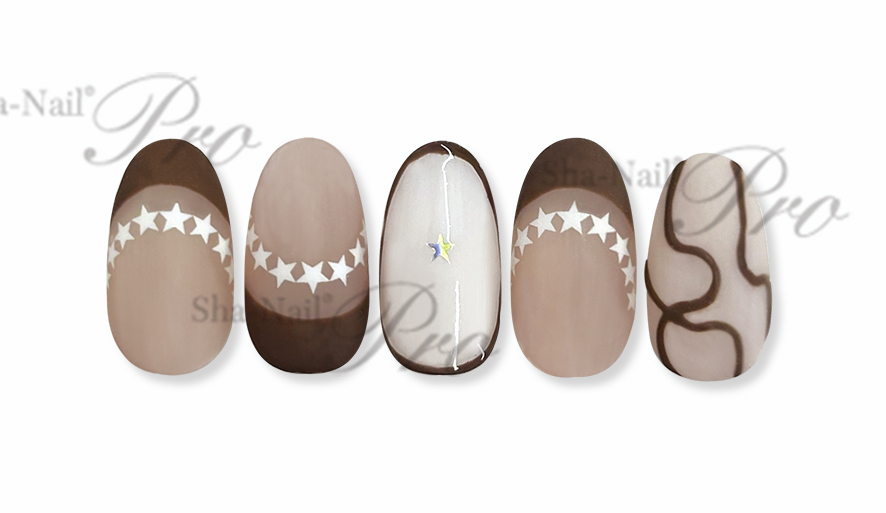 取扱終了 Sha-Nail Plus FR-ST02 French Star -White- / フレンチ スター -ホワイト-