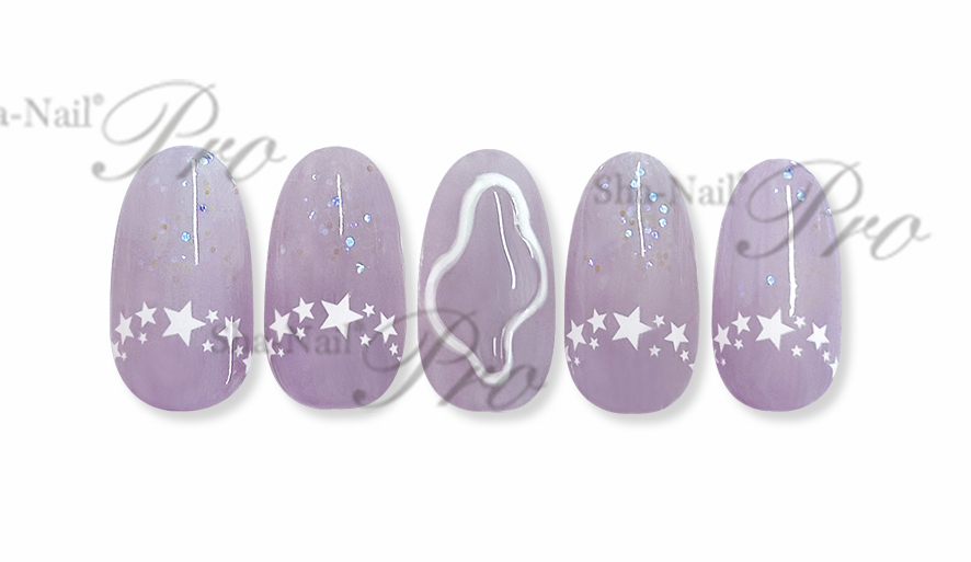 取扱終了 Sha-Nail Plus FR-ST02 French Star -White- / フレンチ スター -ホワイト-