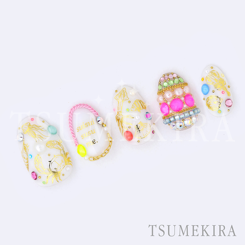 取扱終了 TSUMEKIRA DAISY プロデュース fish gold SG-DAI-027