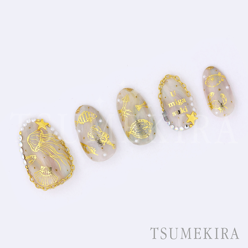 取扱終了 TSUMEKIRA DAISY プロデュース fish gold SG-DAI-027