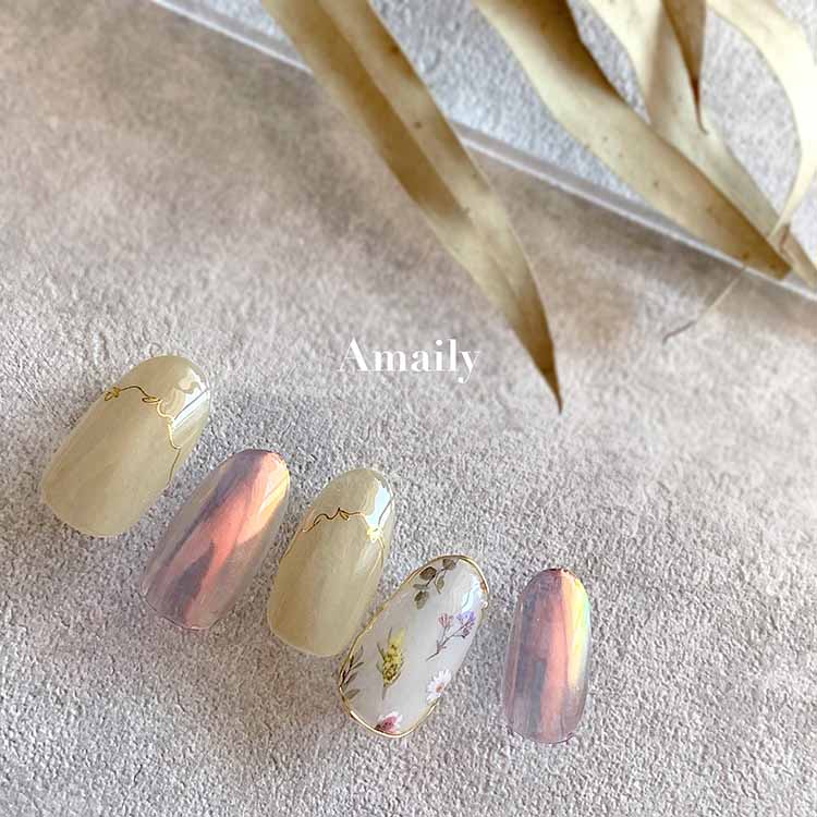 Amaily ネイルシール No.1-43 アカシアガーデン