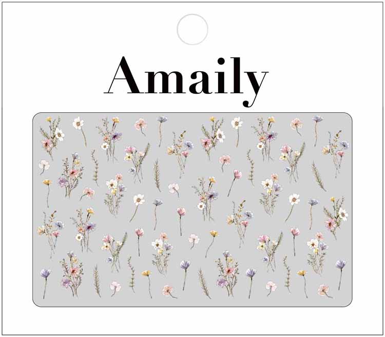 Amaily ネイルシール No.1-44 フローラルブーケ