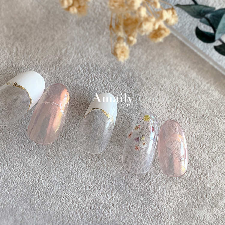 Amaily ネイルシール No.1-44 フローラルブーケ