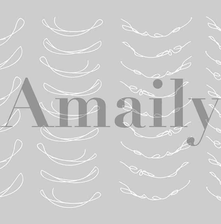 Amaily ネイルシール No.8-20 フレンチライン (白)