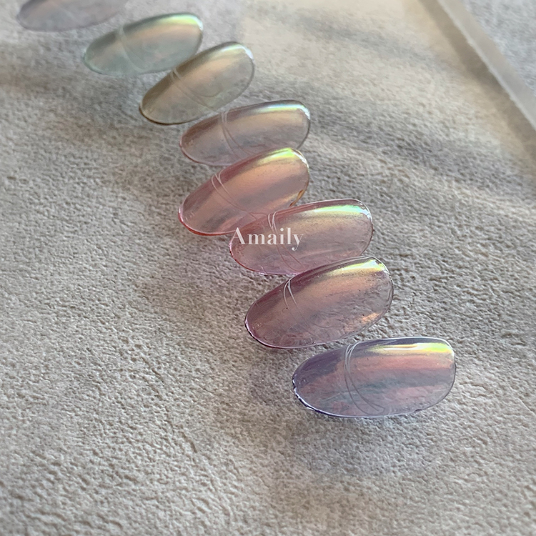 Amaily ネイルシール No.8-20 フレンチライン (白)
