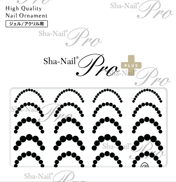 取扱終了 Sha-Nail Plus CHIHO-PFD01 Frenchpd dots -Black-