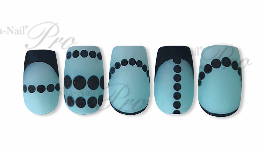 取扱終了 Sha-Nail Plus CHIHO-PFD01 Frenchpd dots -Black-