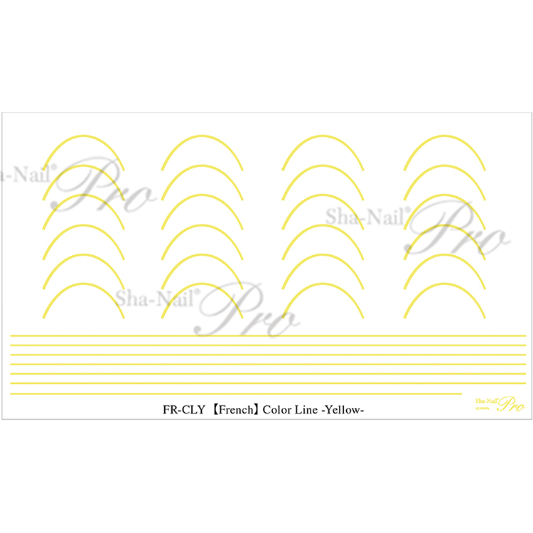 取扱終了 Sha-Nail French FR-CLY Color Line Yellow/フレンチ カラーライン イエロー