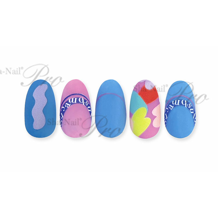 取扱終了 Sha-Nail French FR-ACLB Alphabet Color Line Blue/フレンチ アルファベットカラーライン ブルー