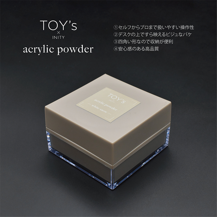TOY’s × INITY アクリルパウダー ホワイトスノー