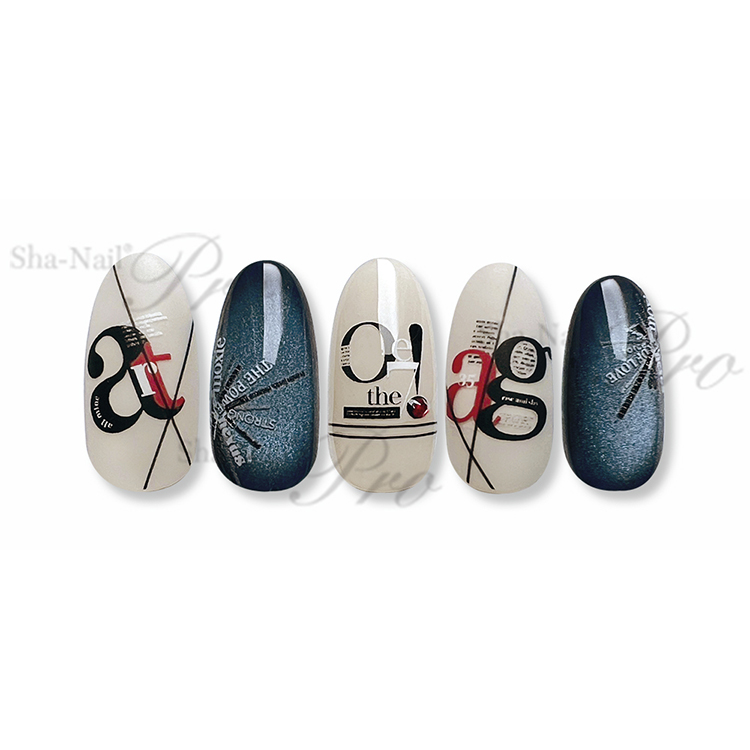 取扱終了 Sha-Nail Pro KANAE-019 Kanae TYPO -monotone- / カナエタイポ モノトーン
