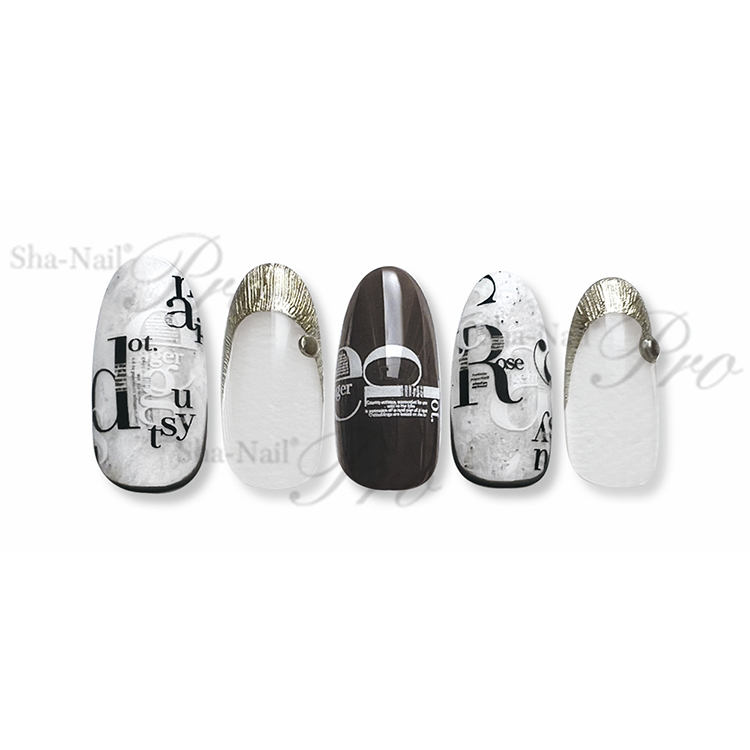 取扱終了 Sha-Nail Pro KANAE-019 Kanae TYPO -monotone- / カナエタイポ モノトーン