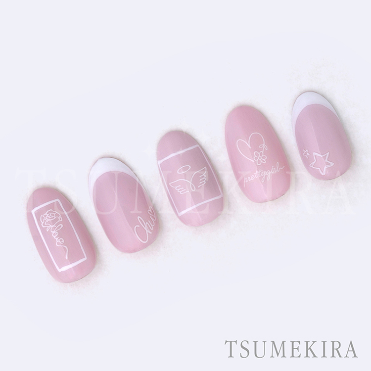 取扱終了 TSUMEKIRA NN-HDK-012 HIDEKAZU プロデュース ワンポイントタトゥー
