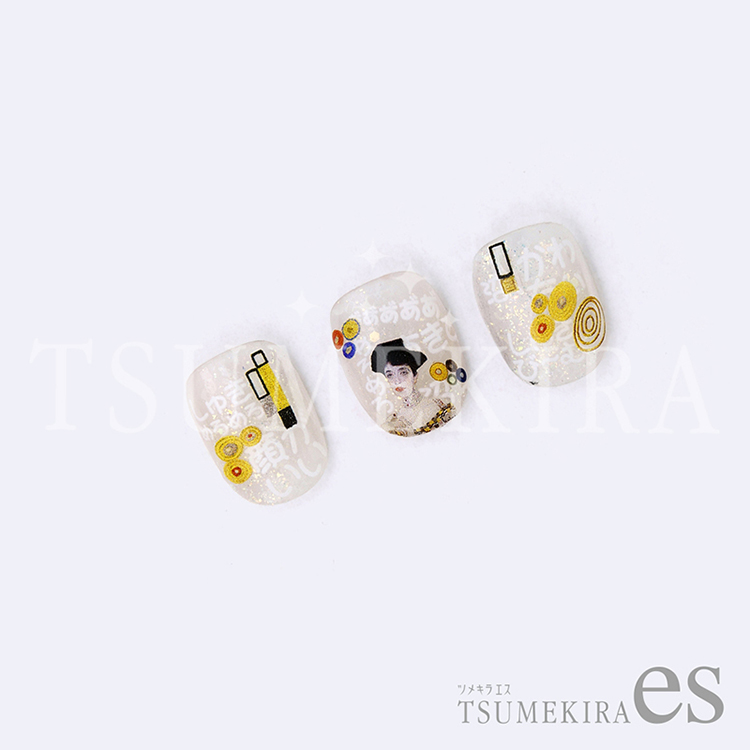 取扱終了 TSUMEKIRA ES-OSK-003 es 推し活ネイルシール めろめろ 白