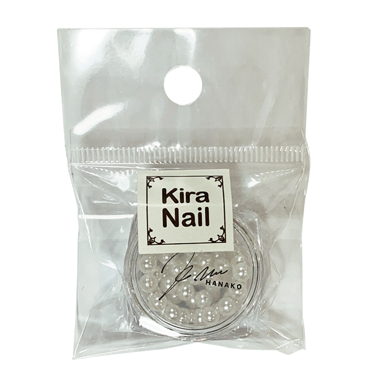 KiraNail Hanakoセレクト パール ラウンド バージンホワイト 3.8mm