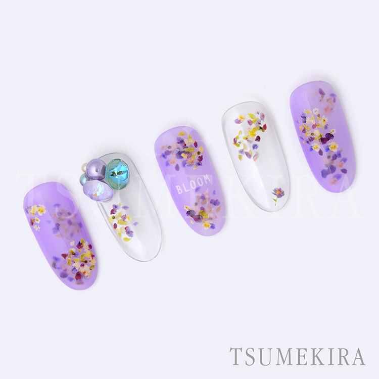 取扱終了 TSUMEKIRA NN-TSU-005 TSUKI プロデュース Petal purple