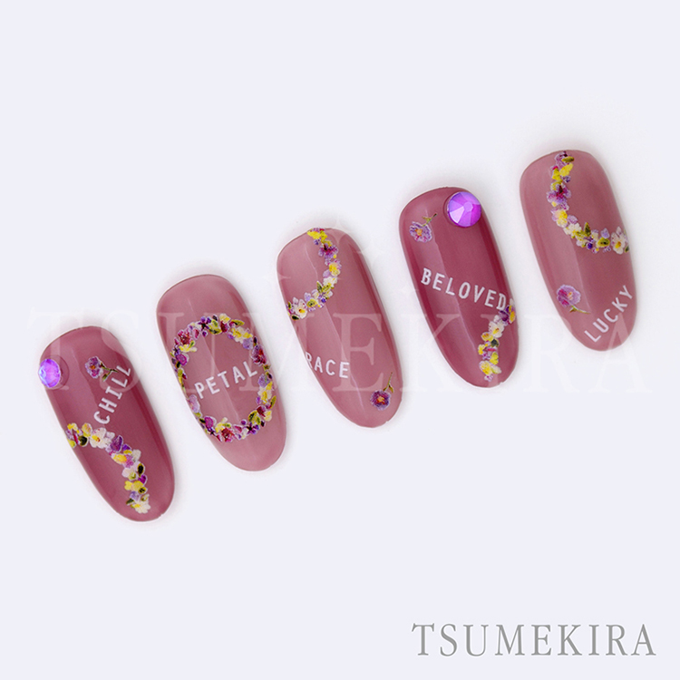 取扱終了 TSUMEKIRA NN-TSU-005 TSUKI プロデュース Petal purple