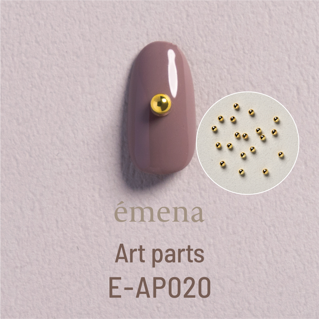 emena アートパーツ ローリングボール ゴールド 3mm(60個)