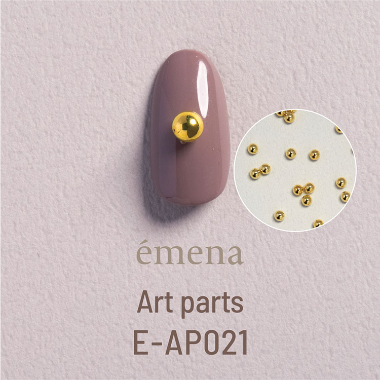 emena アートパーツ ローリングボール ゴールド 4mm(40個)