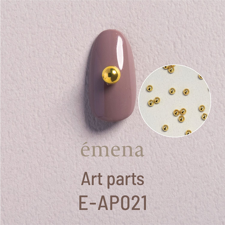 emena アートパーツ ローリングボール ゴールド 4mm(40個)