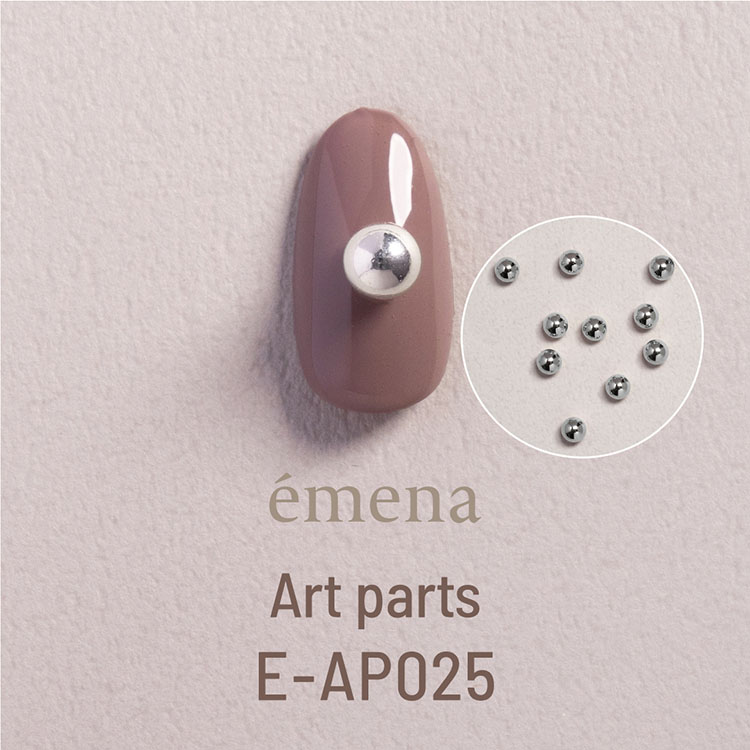 emena アートパーツ ローリングボール シルバー 5mm(20個)