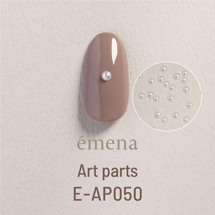 emena アートパーツ 半球パール クリーム2mm(100個)