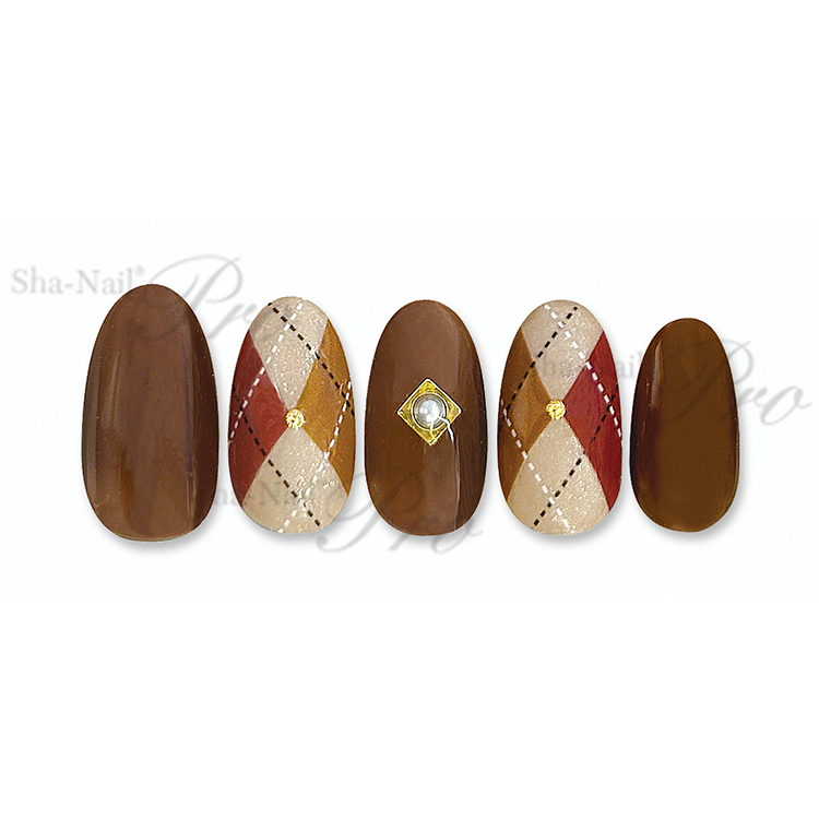 取扱終了 Sha-Nail ProSACHI-003SachikoArgylePattern-MoroccanStyle-サチコアーガイルパターンモロッカンスタイル