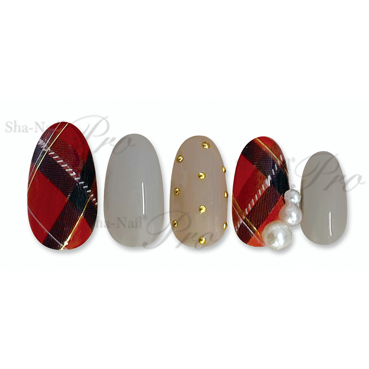 取扱終了 Sha-Nail ProSACHI-005SachikoCheckPattern-BritishColor-サチコチェックパターンブリティッシュカラー