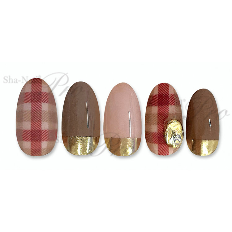取扱終了 Sha-Nail ProSACHI-005SachikoCheckPattern-BritishColor-サチコチェックパターンブリティッシュカラー