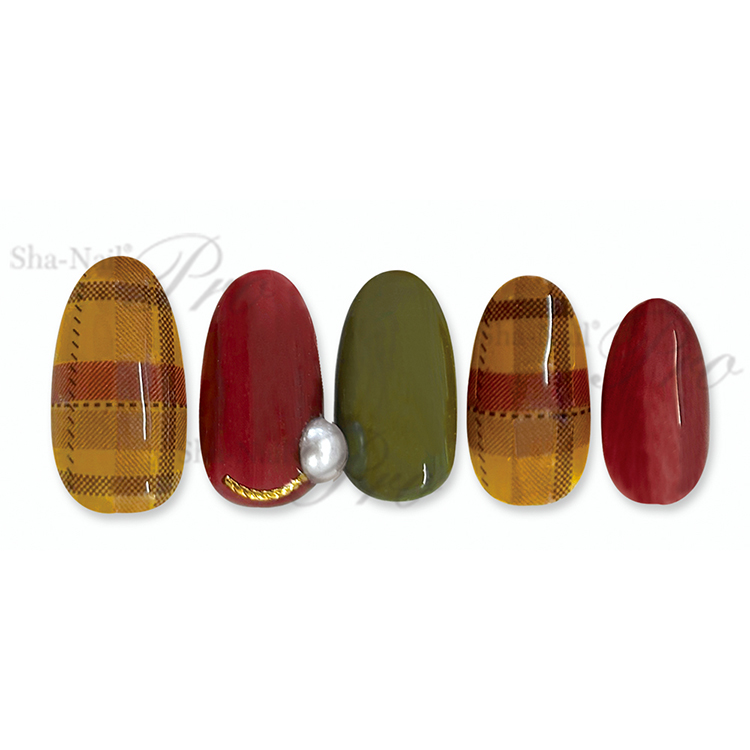 取扱終了 Sha-Nail ProSACHI-005SachikoCheckPattern-BritishColor-サチコチェックパターンブリティッシュカラー