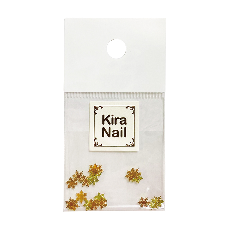 KiraNail 雪の結晶 クリスタルシャワー ゴールド 20個入