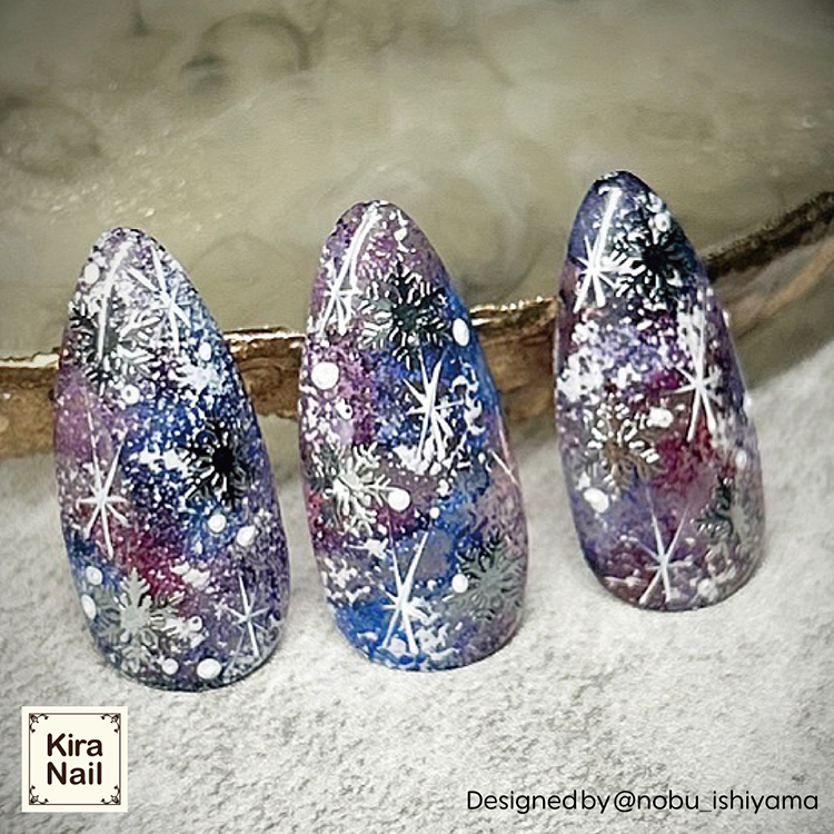 KiraNail 雪の結晶 クリスタルシャワー シルバー 20個入