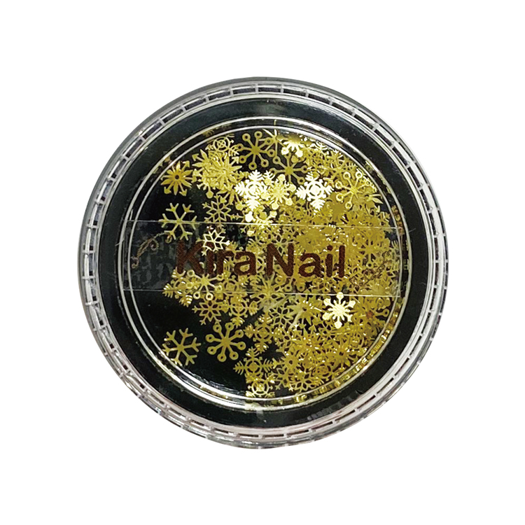 KiraNail 雪の結晶 スノウシャワーアラカルト ゴールド ケース入
