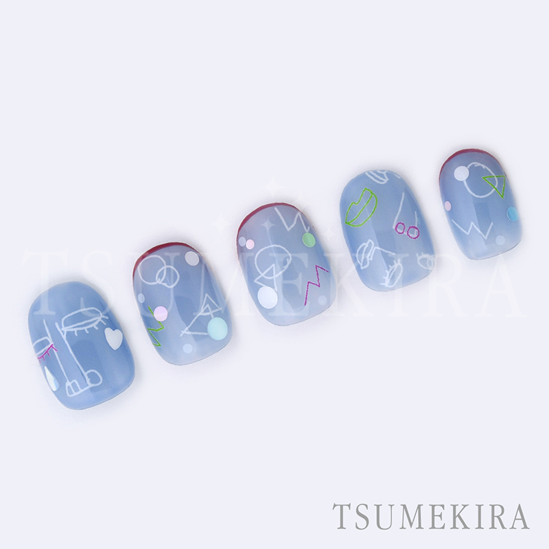 取扱終了 TSUMEKIRA NN-SNZ-009 SANZOUプロデュース RAKUGAKI WHITE