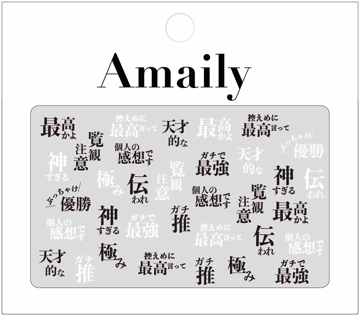 Amaily ネイルシール No.2-31 キャッチフレーズ