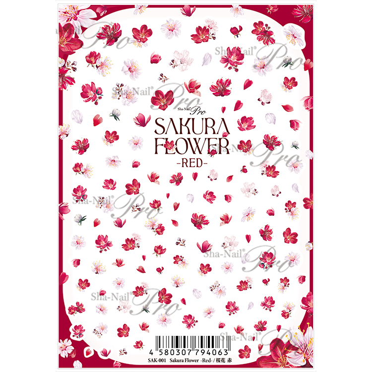 取扱終了 Sha-Nail Pro SAK-001 Sakura Flower -Red- 桜花 赤